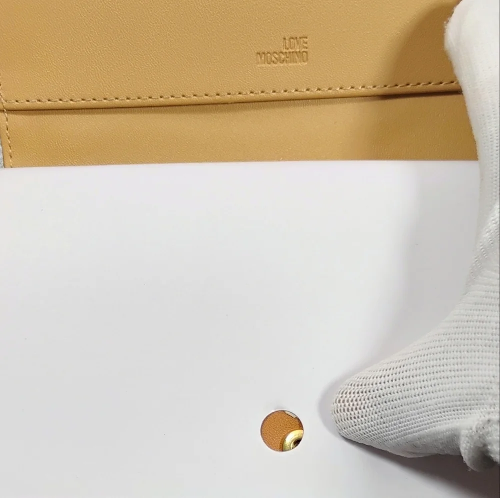 Love Moschino Gold Wallet Sand Beige NWT